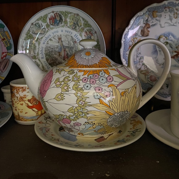 Liberty of London for Target Floral Teapot "Sixty" Pattern 60s Mod Flower Unused - Picture 2 of 2